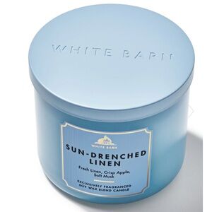 White Barn Sun-Drenched Linen 3-Wick Candle